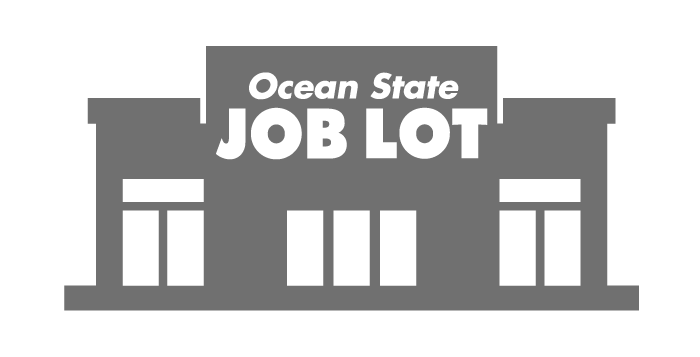 Icon: Gray Ocean State Job Lot storefront with white lettering.